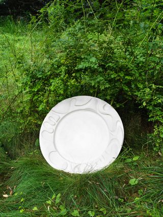 A white plate by Simone Bodmer-Turner