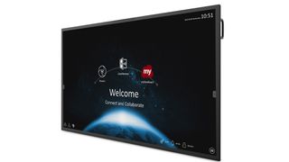 The 4K ViewSonic ViewBoard IFP8670 offers a responsive interactive screen on which multiple users can use their hands, styluses, or both, to simultaneously write or draw on the 86-inch ViewBoard panel.