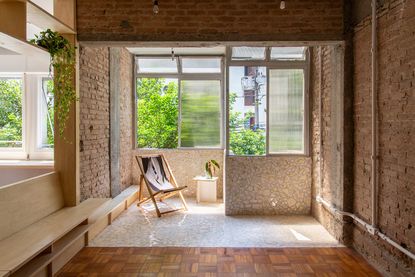 view of the interior towards terrace at Apartamento Paraíso by RUÍNA