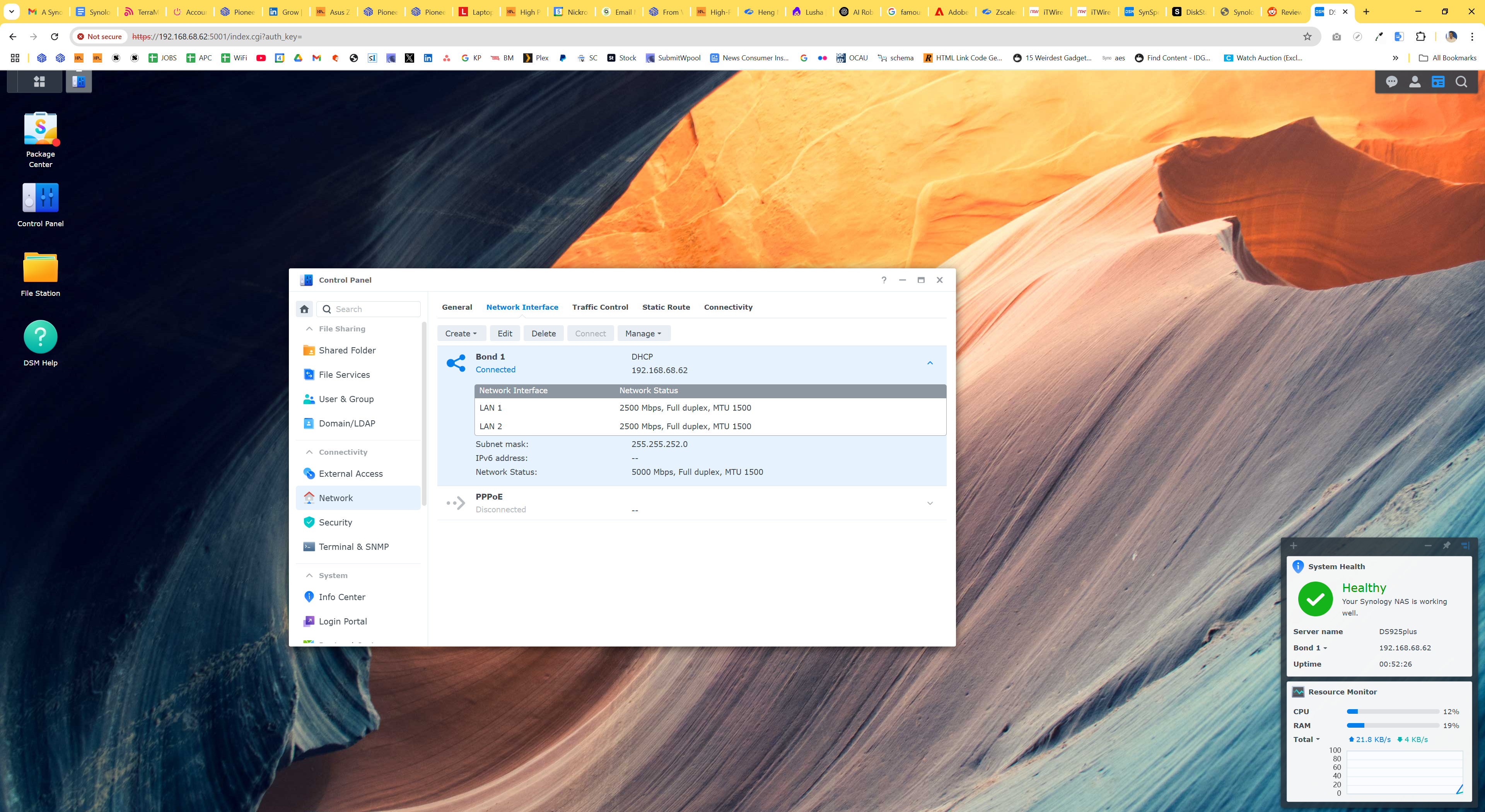 Synology DiskStation DS925+ dual 2.5GbE setup