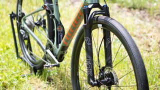 Best gravel suspension fork - Niner MCR test bike