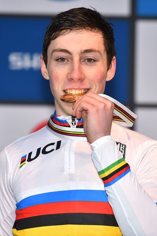 Jens Dekker (Netherlands) is the junior cyclo-cross world champion.