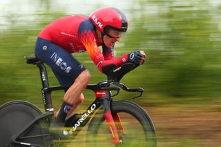 INEOS Grenadierss British rider Geraint Thomas competes during the ninth stage of the Giro dItalia 2023 cycling race a 35 km individual time trial between Savignano sul Rubicone and Cesena on May 14 2023 Photo by Luca Bettini AFP Photo by LUCA BETTINIAFP via Getty Images
