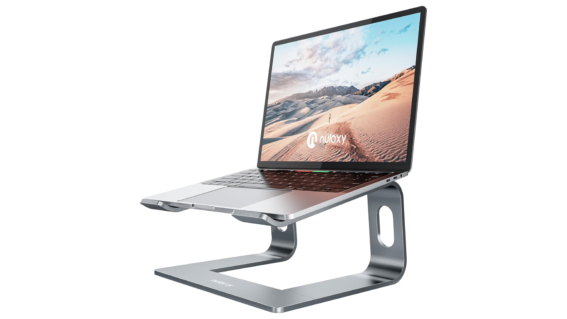 A Nulaxy Full Aluminium Laptop Stand