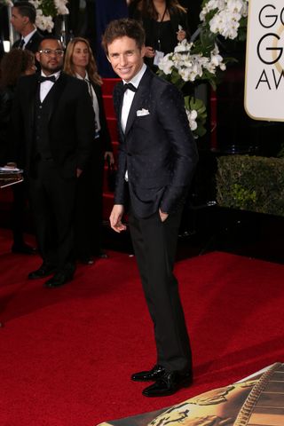 Eddie Redmayne at the Golden Globes 2016