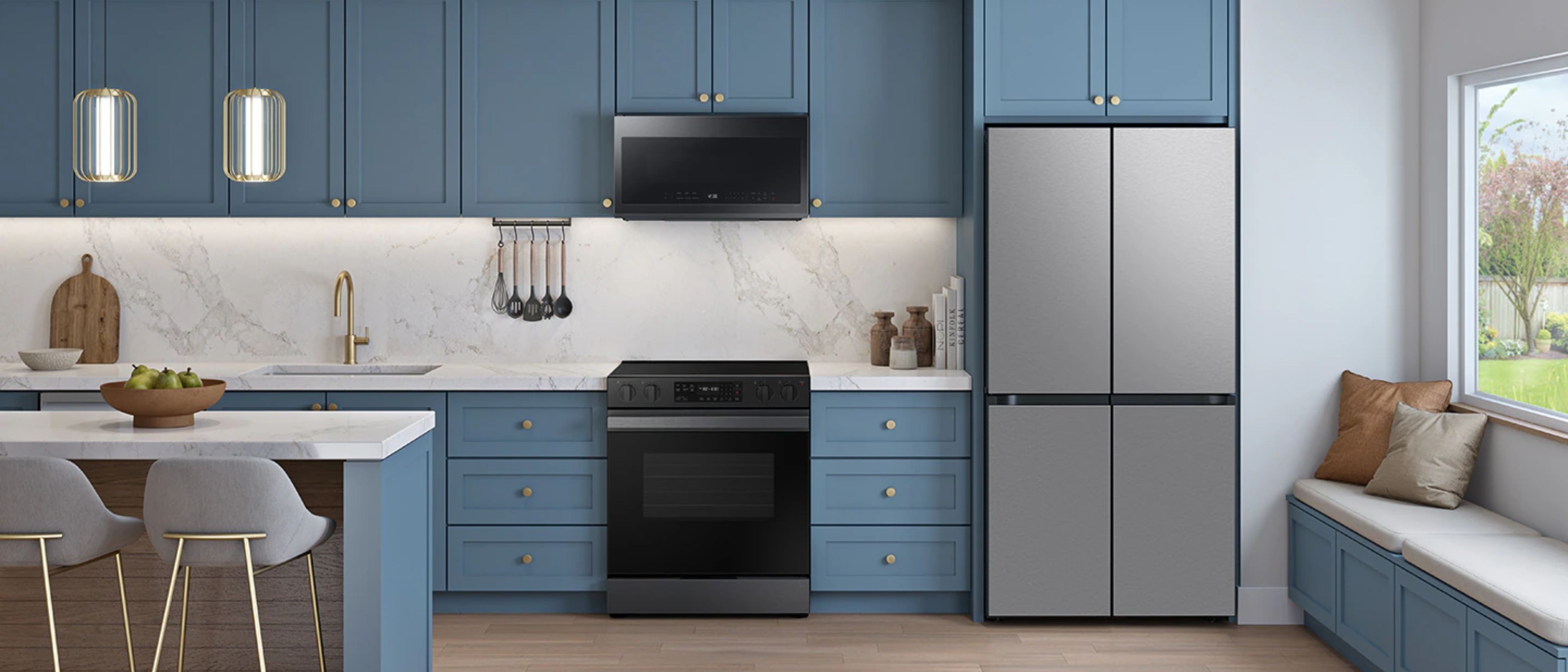 Samsung Bespoke 23 cu. ft. Counter Depth 4-Door French Door Refrigerator 
