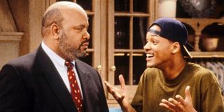 James Avery as Philip Banks and Will Smith as himself in The Fresh Prince of Bel-Air