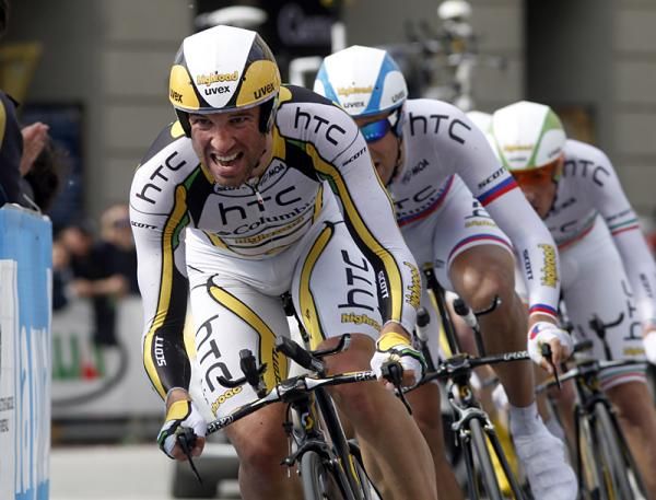 HTC - Columbia put in a strong ride for third on the team time trial stage.