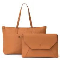 Motile vegan leather laptop tote bag with Qi charging | $138 $69.99 at Walmart