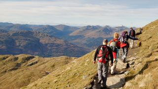 Hikers in Scotland