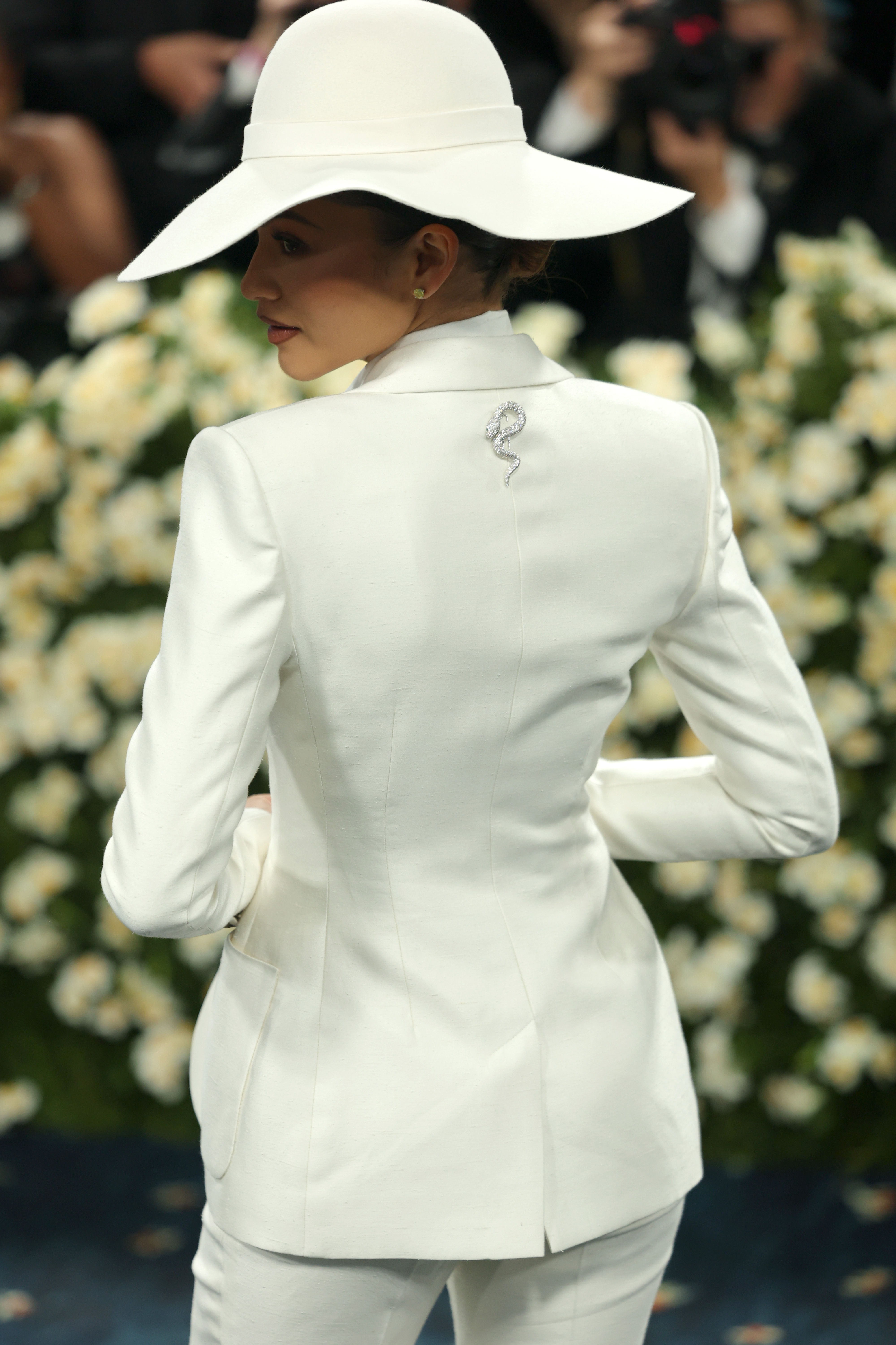 the back of Zendaya's met gala suit