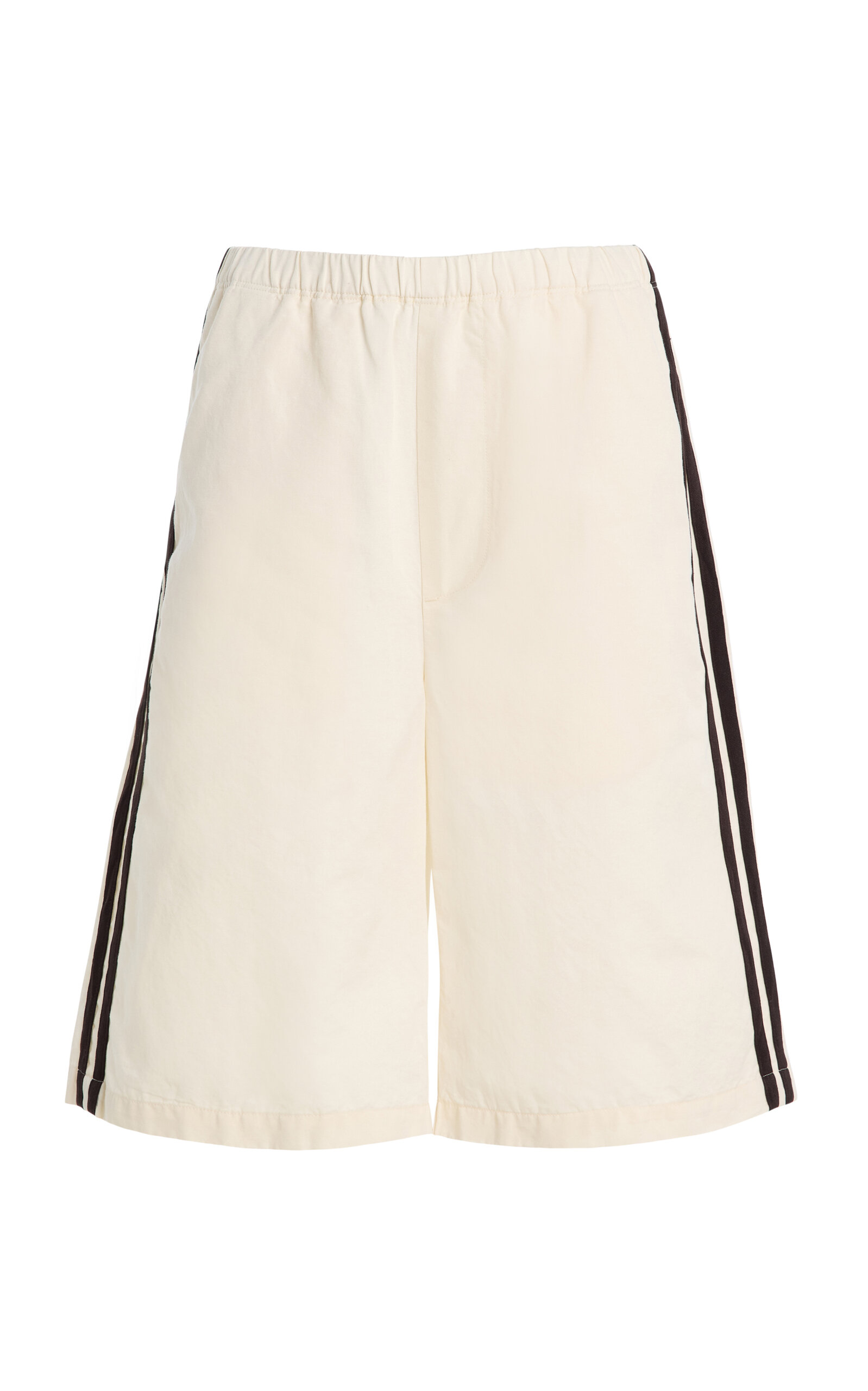 Anais Cotton-Flax Track Shorts