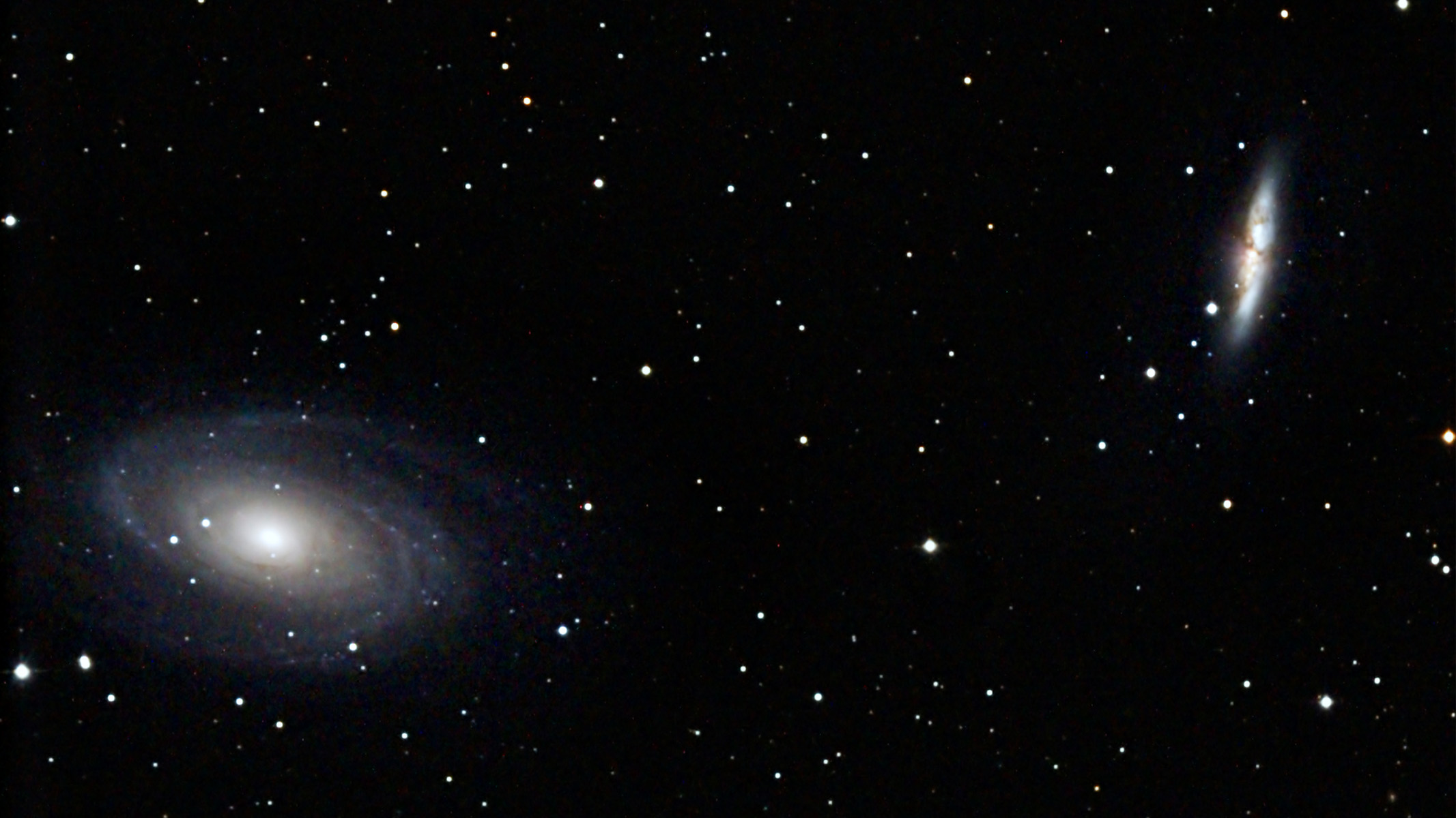 Bode's Galaxy and Cigar Galaxy