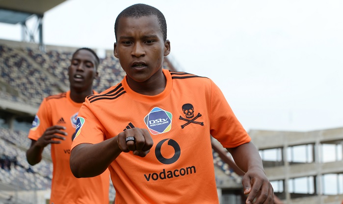 Azola Tshobeni of Orlando Pirates