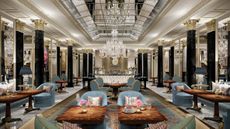 The Dorchester hotel's rendering of The Promenade bar by Pierre-Yves Rochon