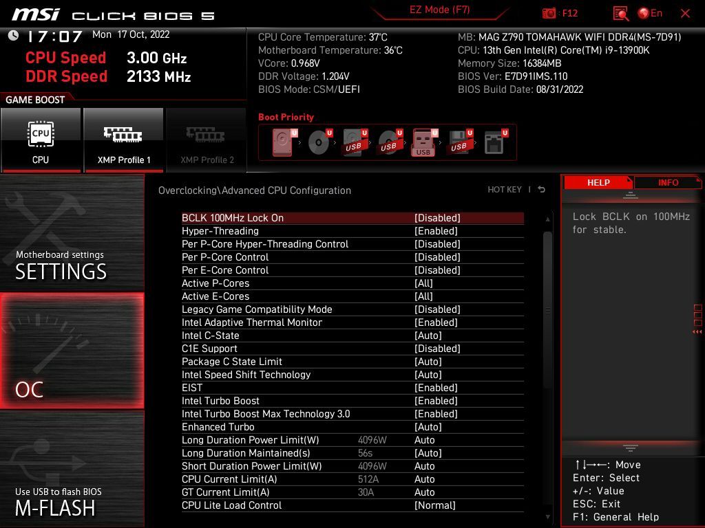 MSI MAG Z790 Tomahawk WIFI