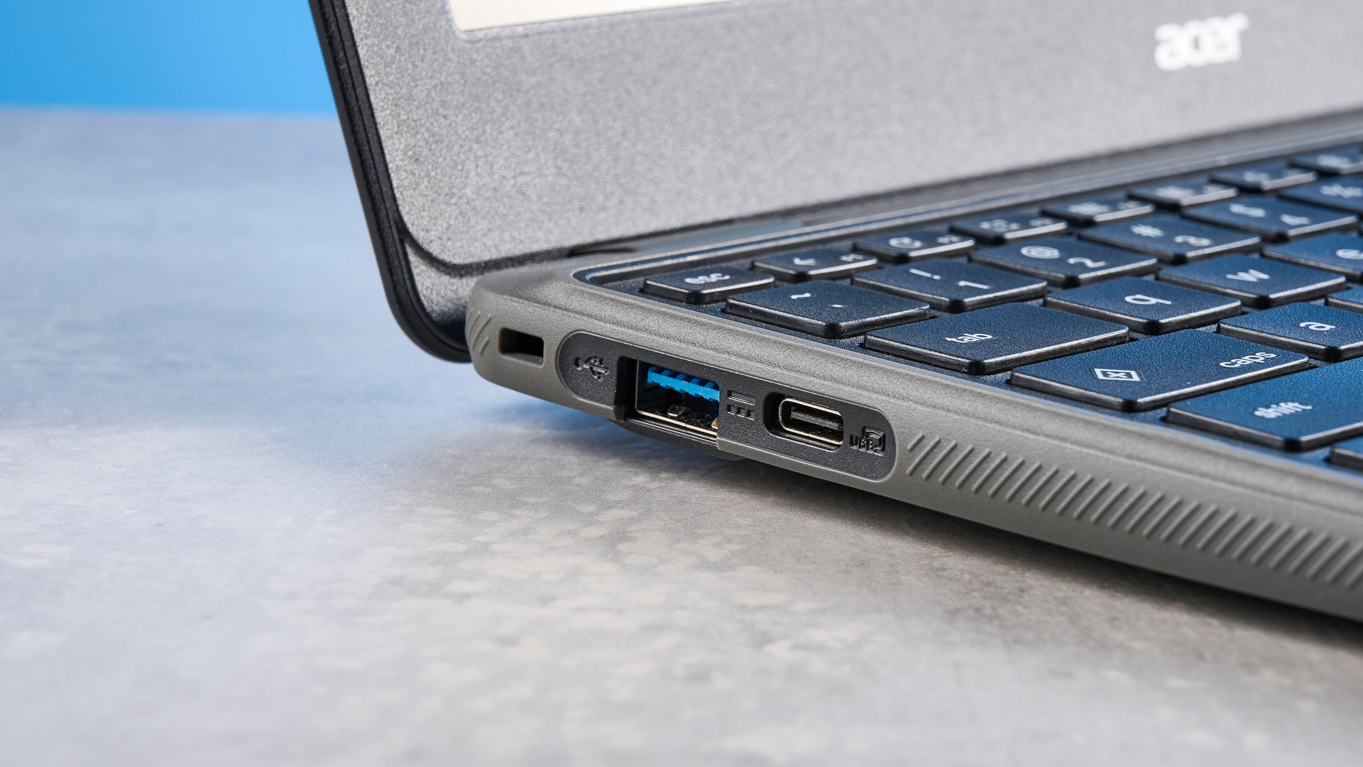 A black Acer Chromebook 311 (C725)