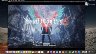 Devil May Cry 5 running in Parallels Desktop on a Mac mini M1