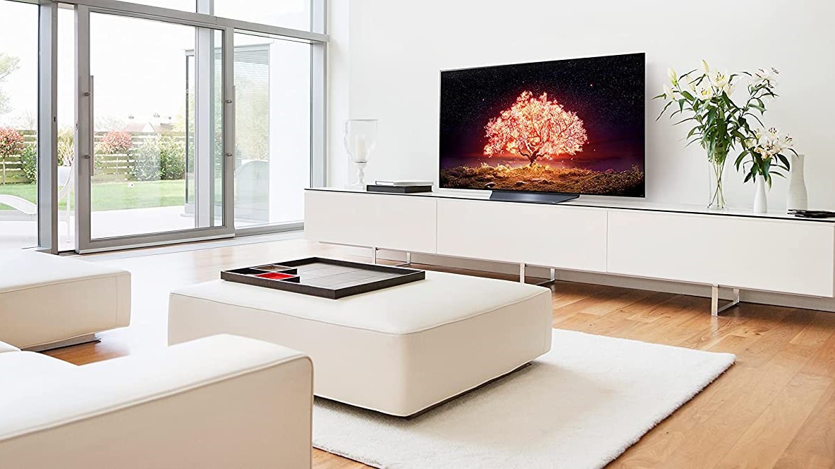The LG B1 OLED in a living room.