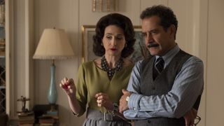 Marin Hinkle and Tony Shaloub in The Marvelous Mrs. Maisel