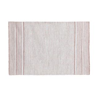 An ombre pattern woven rug