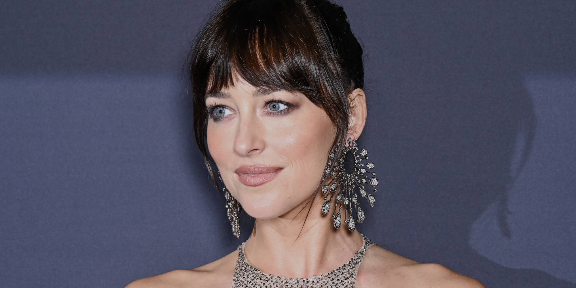 Dakota Johnson attends the 2025 Kering Women In Motion Awards and Cannes Film Festival Presidential Dinner at the 78th annual Cannes Film Festival at the Place de la Castre on May 18, 2025 in Cannes, France.