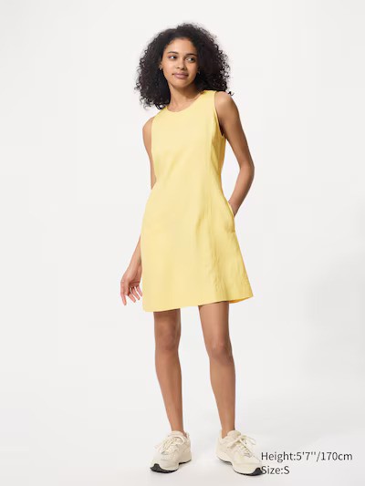 Linen Blend Mini Dress (sleeveless)