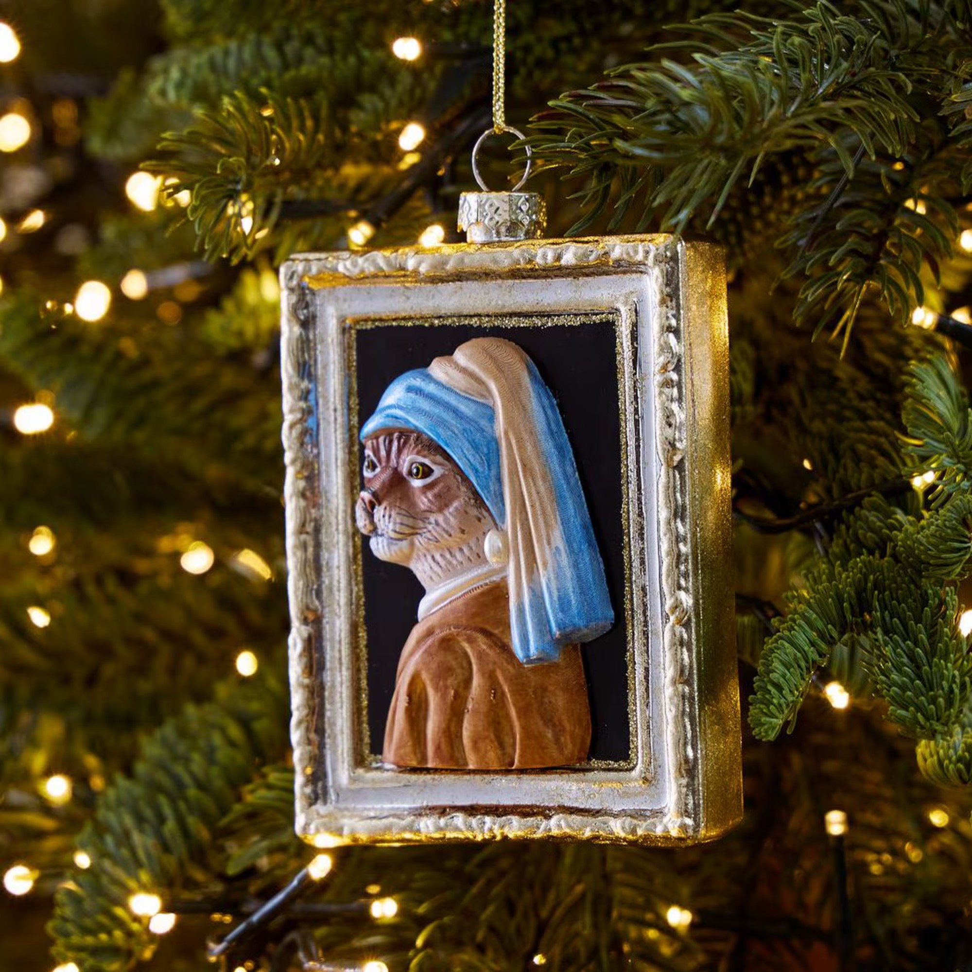 West Elm Dapper Lion Glass Bauble