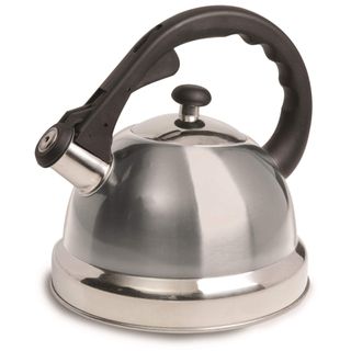 Mr Coffee Claredale Stainless Steel Whistling Tea Kettle, 2.2-Quart, Brushed Satin