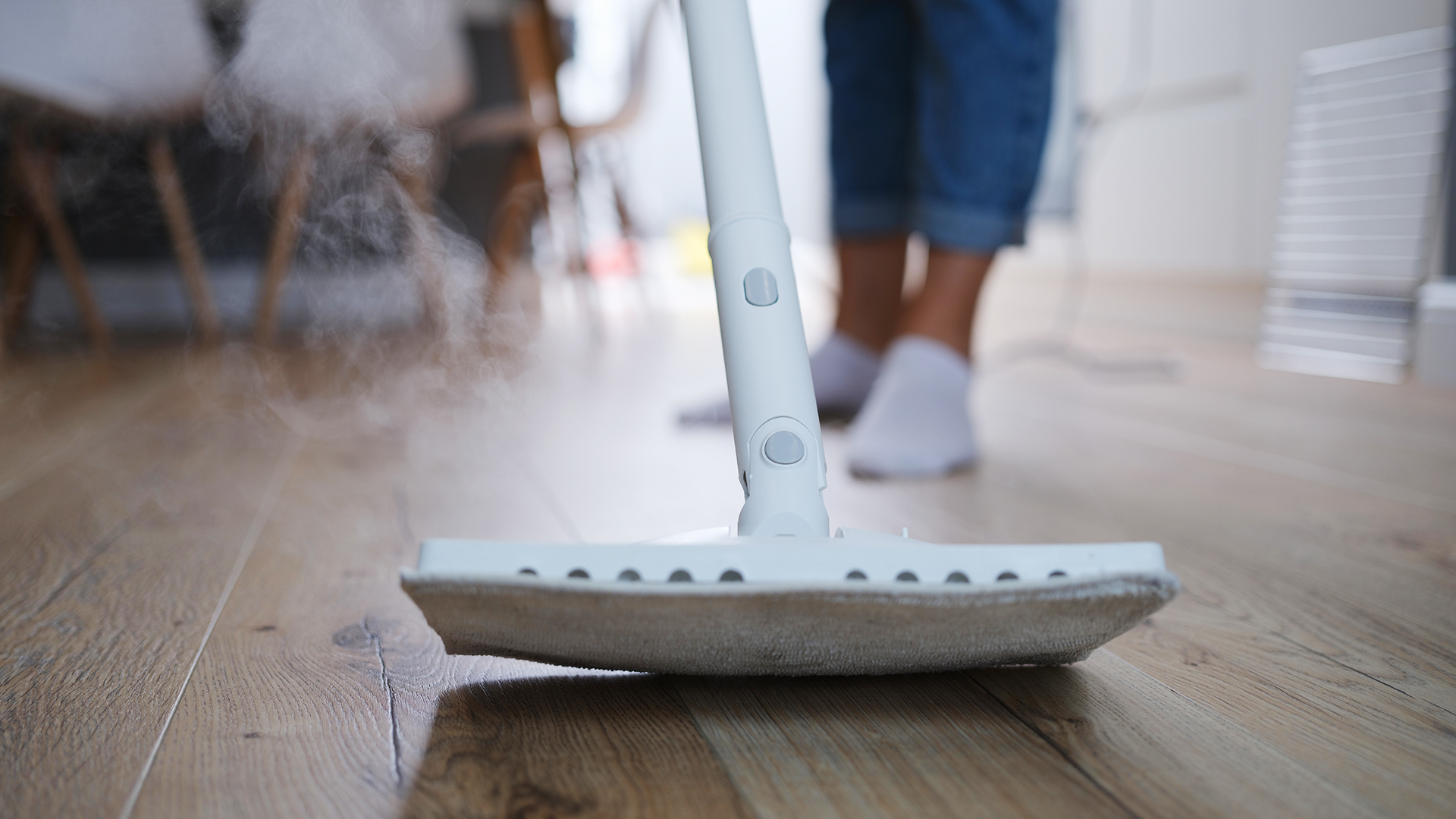 A Steam Mop On Laminate Floors