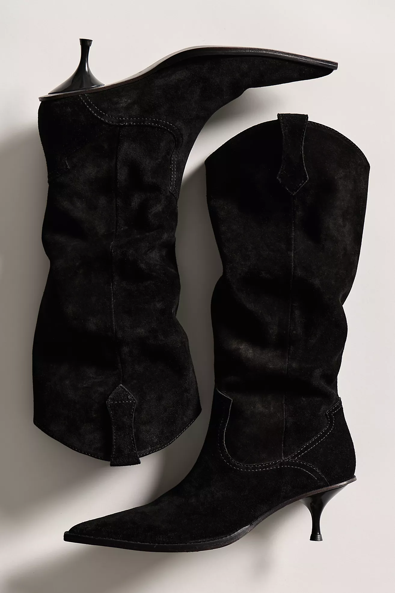 Daisy Slouchy Kitten Heel Boots