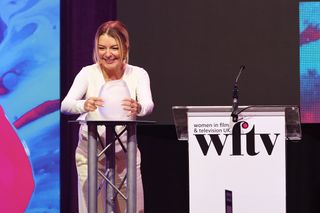 Sheridan Smith presents The ScreenSkills Writing Award at the Women in Film & Television Awards 2023 at London Hilton Park Lane on December 1, 2023 in London