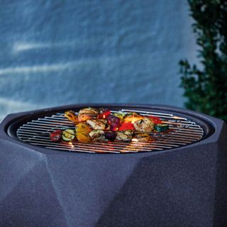 faux stone fire pit outdoor bbq