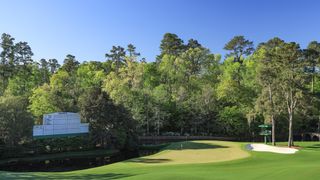 A general view of the 11th hole at Augusta National Golf Club