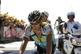 Lance Armstrong (Astana) rode strongly.