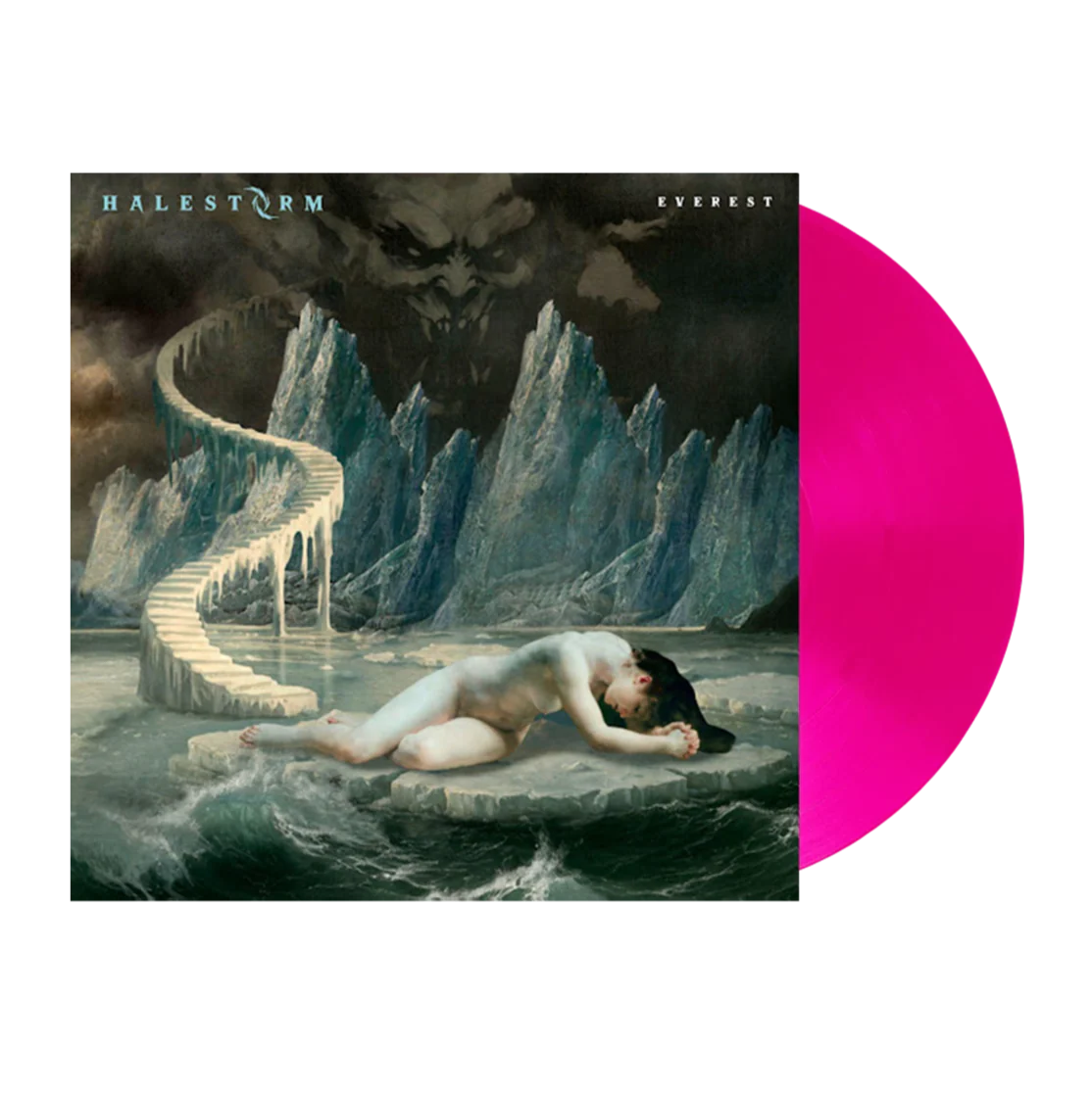 A hot pink variant of the new Halestorm album