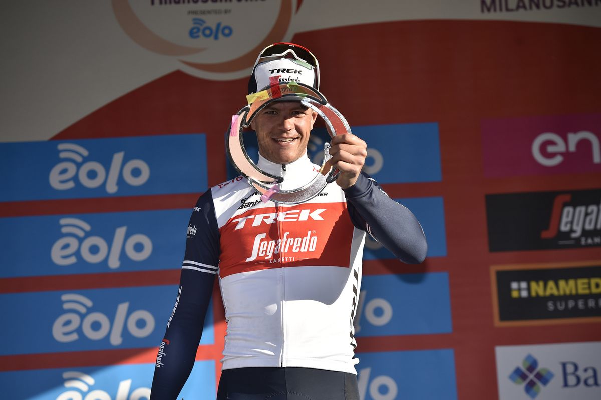 Milano Sanremo 2021 112th Edition Milano Sanremo 299 km 20032021 Jasper Stuyven BEL Trek Segafredo photo Tommaso PelagalliBettiniPhoto2021