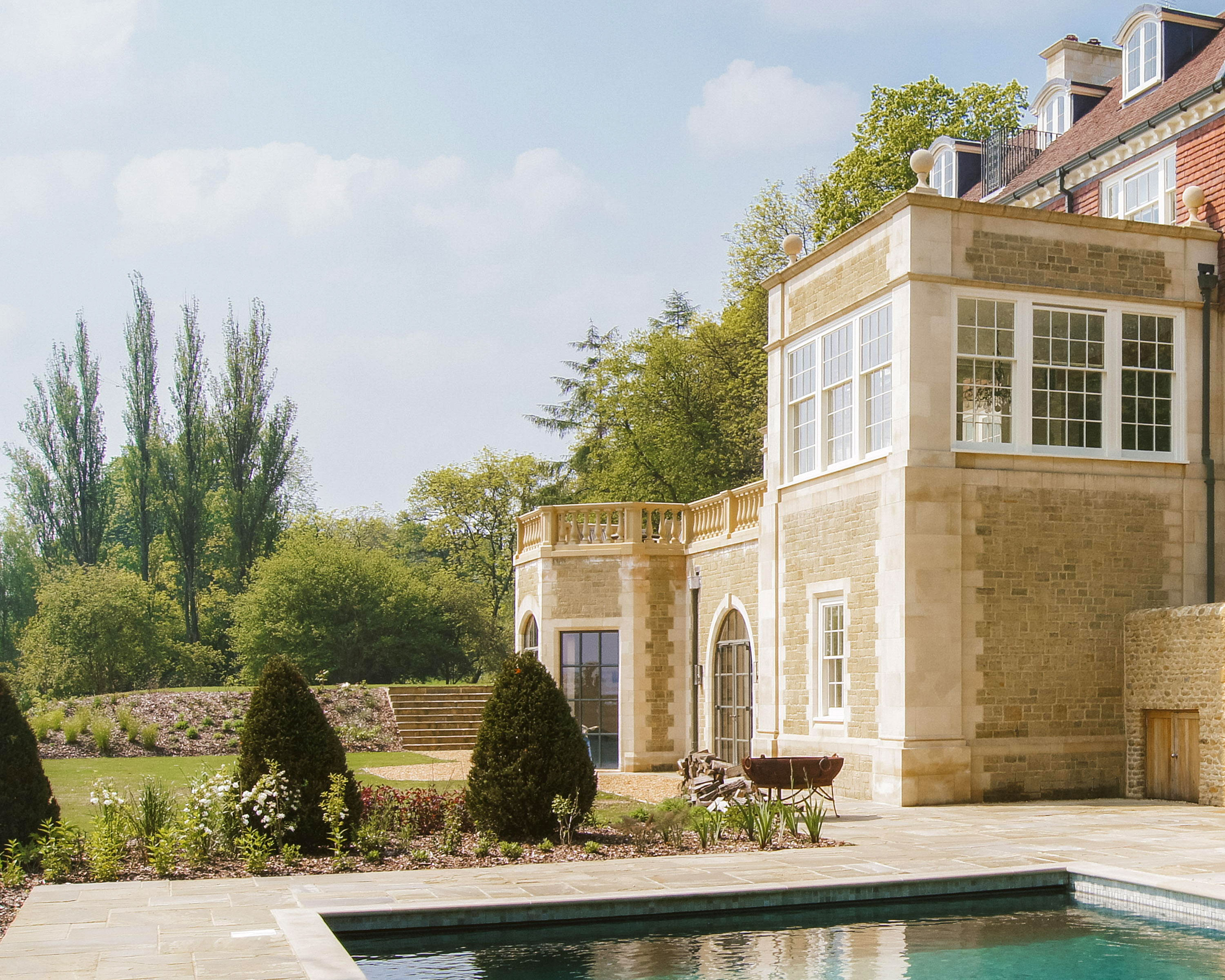 house with pool