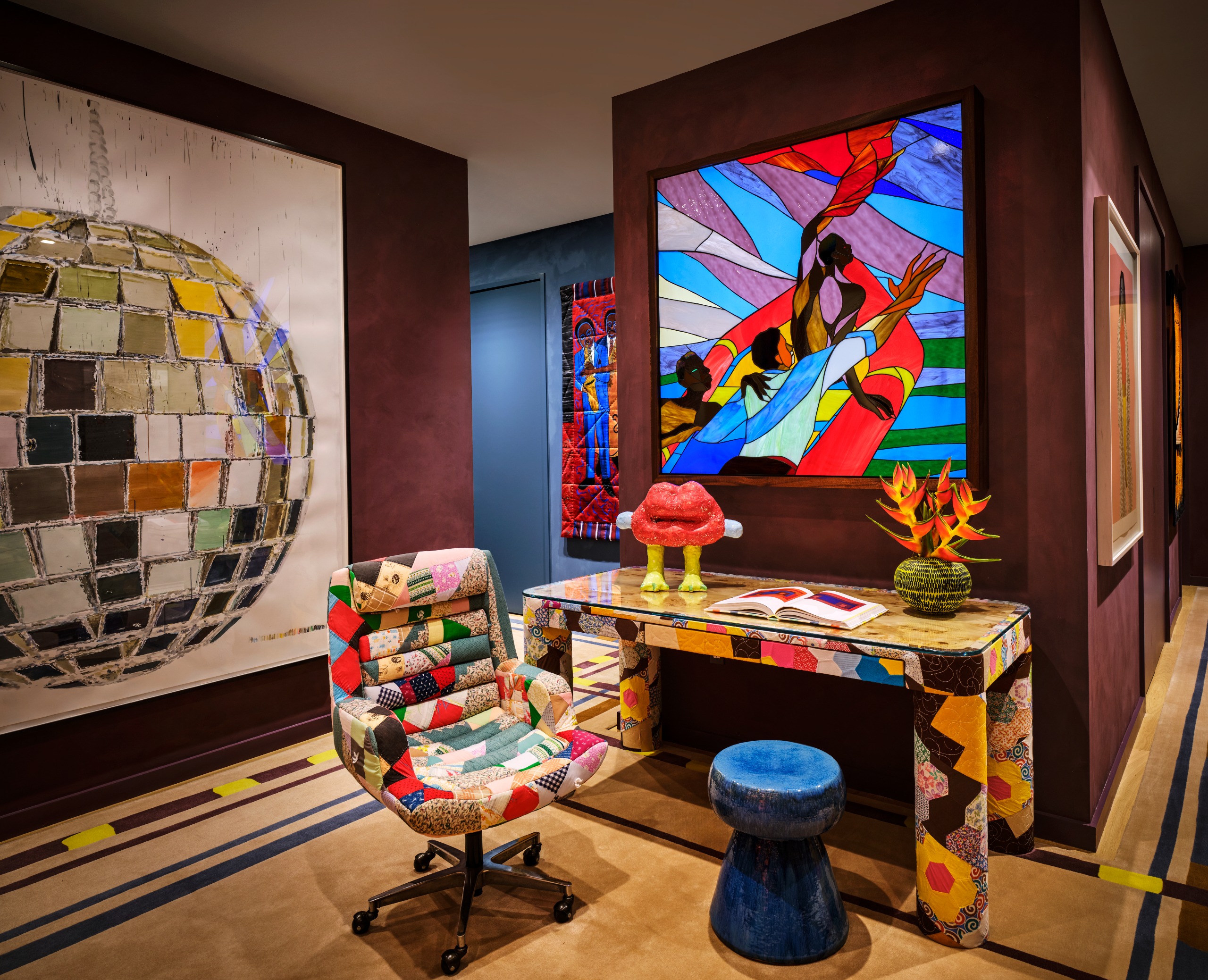 Interior of ambassador Randi Charno Levine apartment in Manhattan, designed by Kelly Behun
