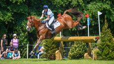 Bubby Upton injured: the rider is pictured at Bramham 2023