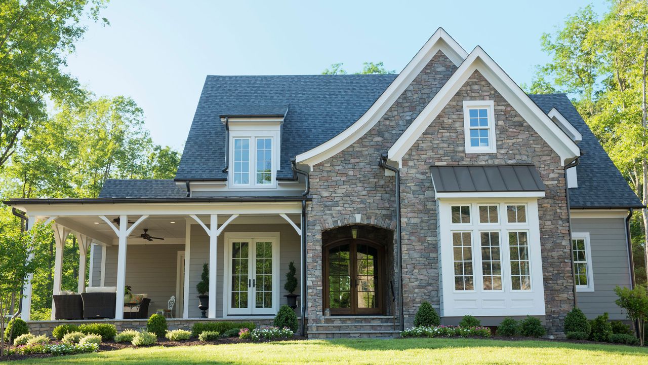 exterior of suburban house 