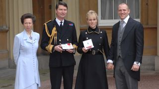 Princess Anne, Timothy Laurence, Zara and Mike Tindall