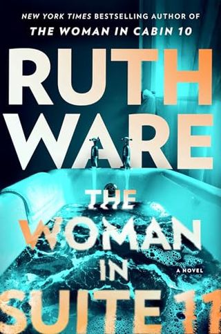 'The Woman in Suite 11' book cover with a bathtub filling with water