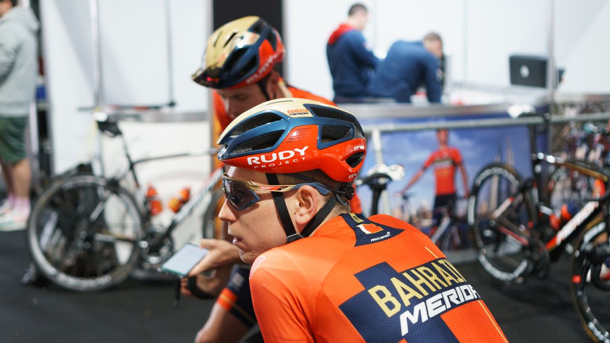 Bahrain-Merida use helmets from Rudy Project