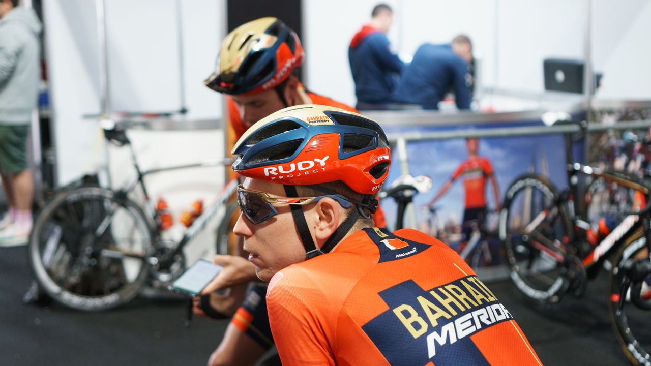 Bahrain-Merida use helmets from Rudy Project