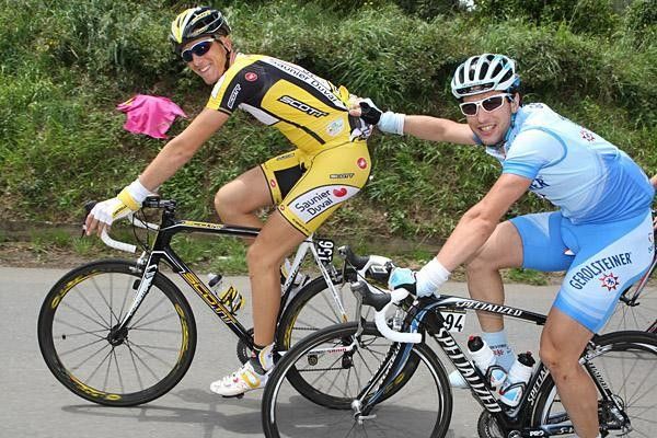 Last year's numero nero, Oscar Gatto is jealous of Ermanno Capelli's special race number.
