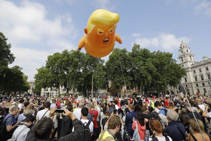 Donald Trump blimp.