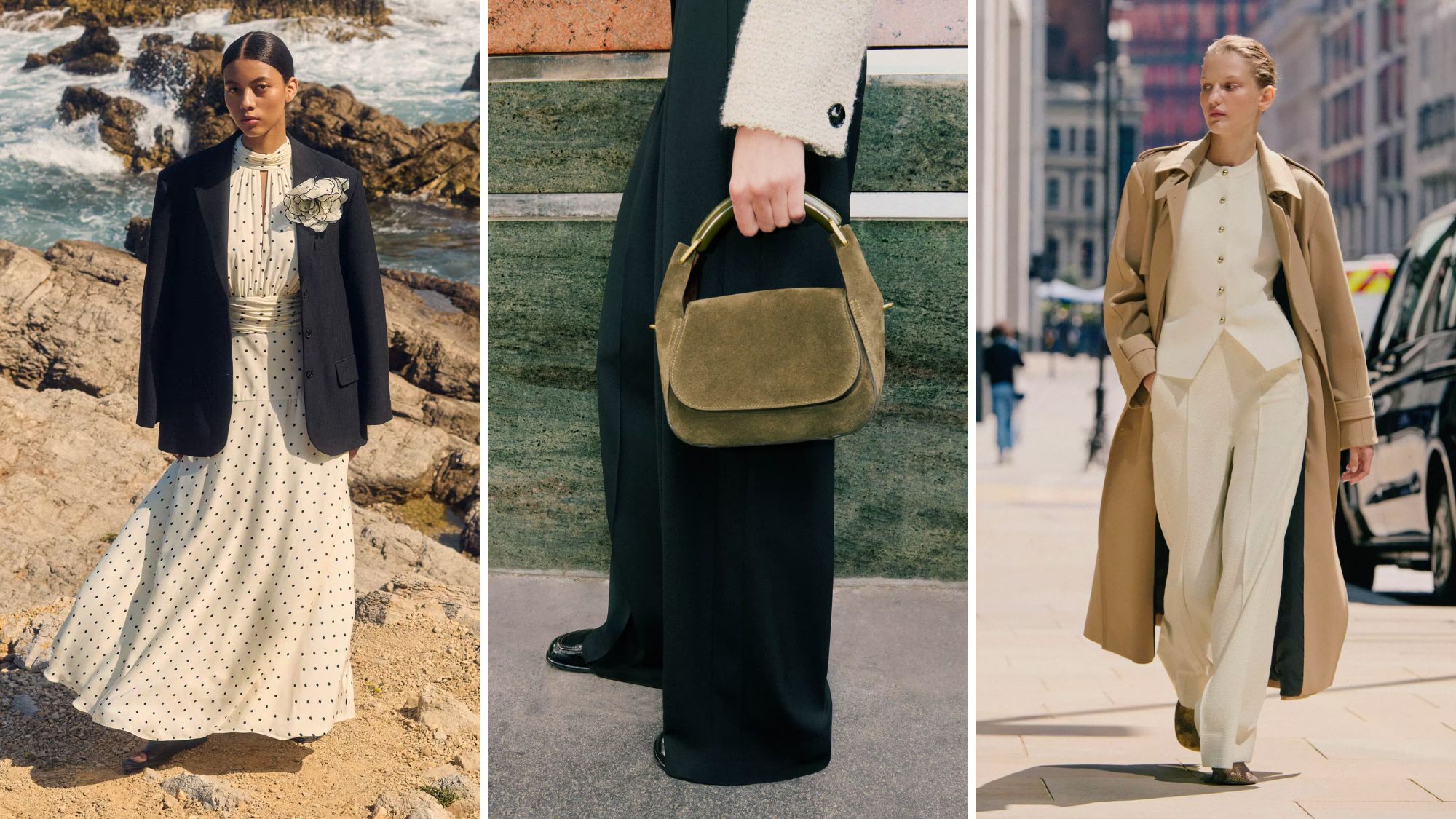 composite of models wearing new pieces from me+em