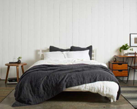 Parachute Home Quilt in Coal | $250