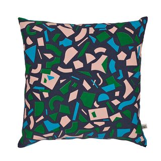 forest cushion pattern with white background